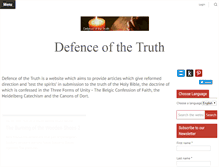 Tablet Screenshot of defenceofthetruth.com